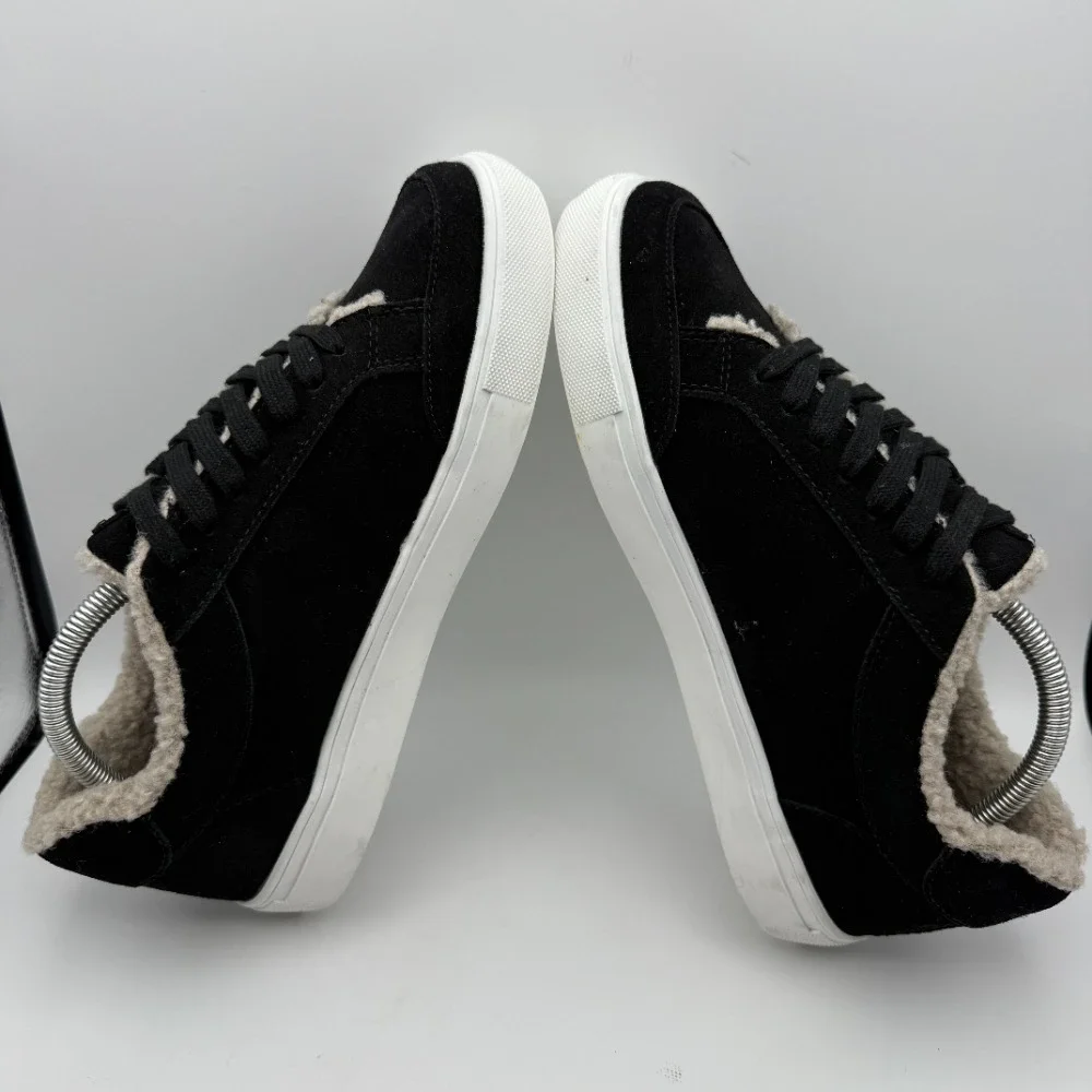 Birdies The Cardinals Suede Sneakers‎ Shearling Lined Shoes Black Women's 11